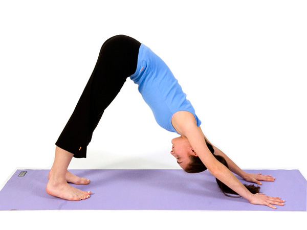 Downward facing dog pose may have a funny name, but it is one of the best yoga poses for stretching and strengthening the body.